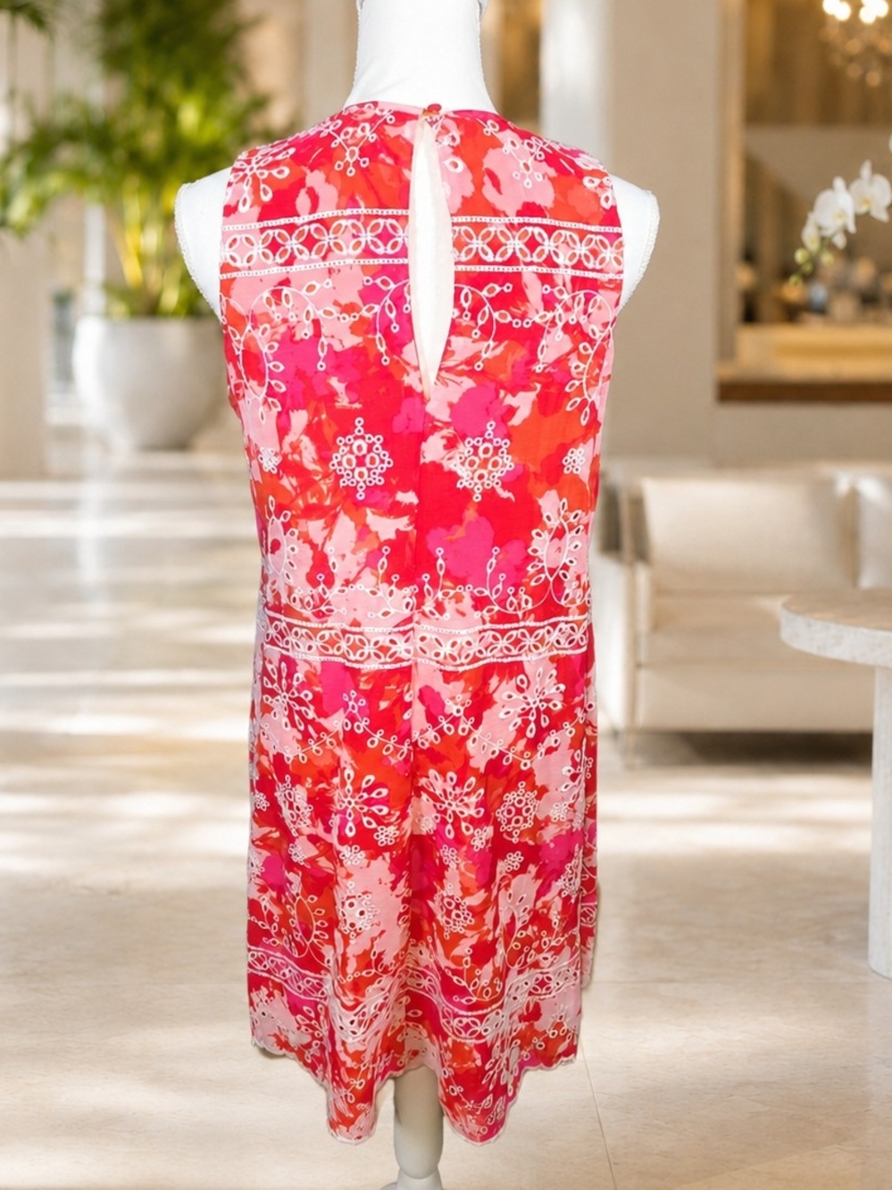 Calvin Klein Coral and Pink Floral Dress - Picture 3 of 6